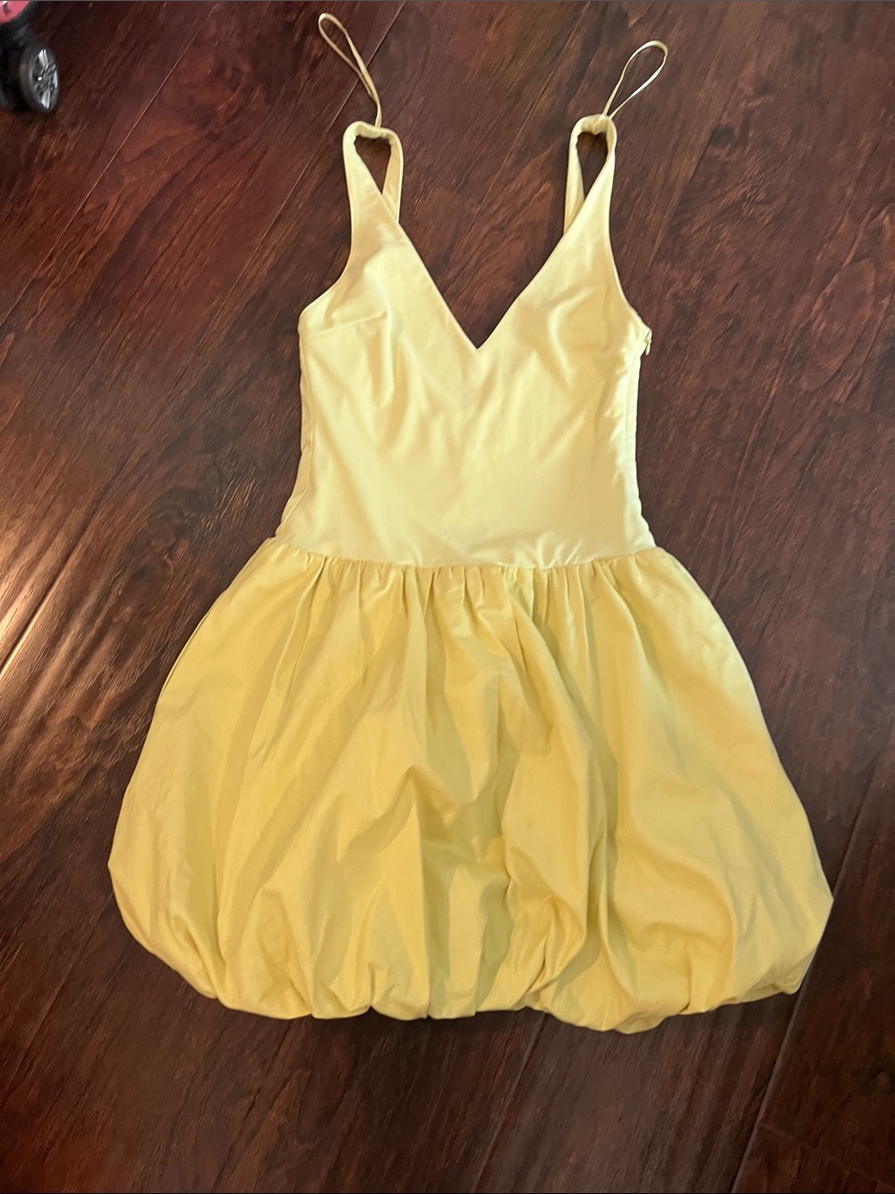 Zara Yellow Mini Bubble Dress